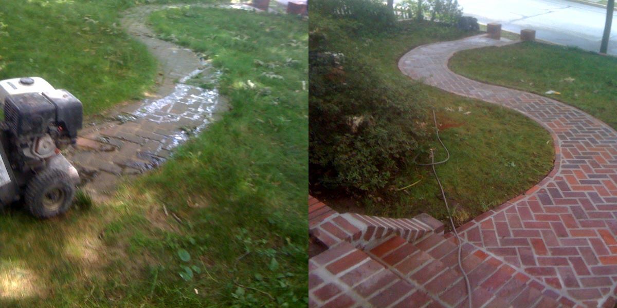 Landscape Masonry Before and After