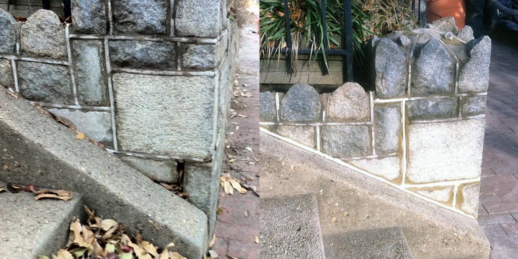 Pointing Ribbon Joint Ribbon Joint Repair: Before and After - Brick by Brick
